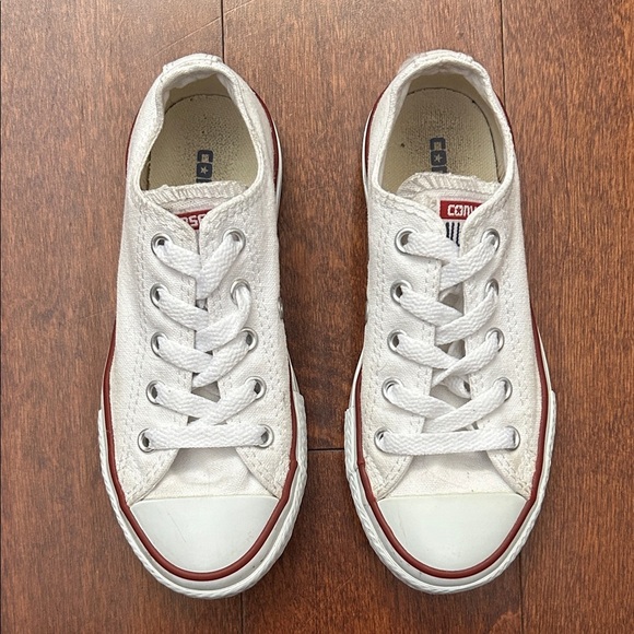 Classic Converse Chuck Taylor All Star White Kids Sneakers, Size 12.5 - Picture 1 of 16